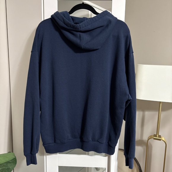 ALO Yoga Accolade Hoodie Sweatshirt Navy Blue Oversized Small - Picture 3 of 3